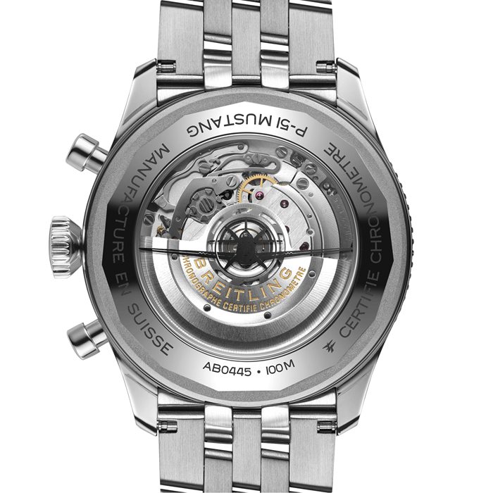 Breitling Super AVI B04 Chronograph GMT 46 P-51 Mustang Watch AB04453A1B1A1 - Billede 4