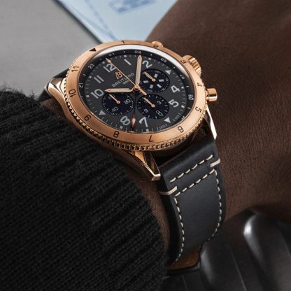 Breitling Super AVI B04 Chronograph GMT 46 P-51 Mustang Watch RB04451A1B1X1 - Billede 5