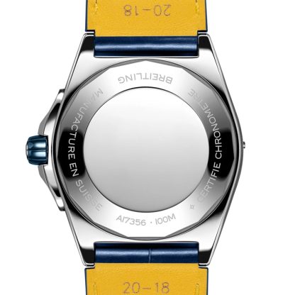 Breitling Super Chronomat Automatic 38 Blå læderremsur A17356531C1P1 - Billede 2