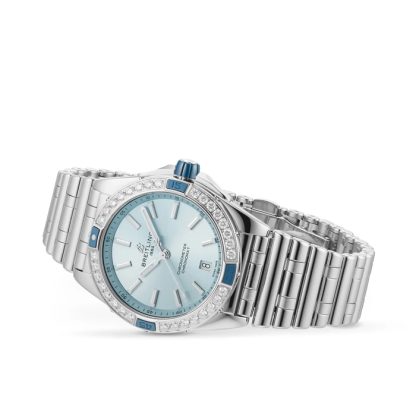 Breitling Super Chronomat Automatic 38 Blue Stainless Steel Bracelet Watch A17356531C1A1 - Billede 3