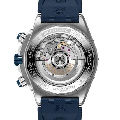 Breitling Super Chronomat B01 44 Rubber Strap Watch AB0136161C1S1 - Billede 2