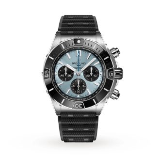 Breitling Super Chronomat B01 44 rustfrit stål og platin isblå ur PB0136251C1S1