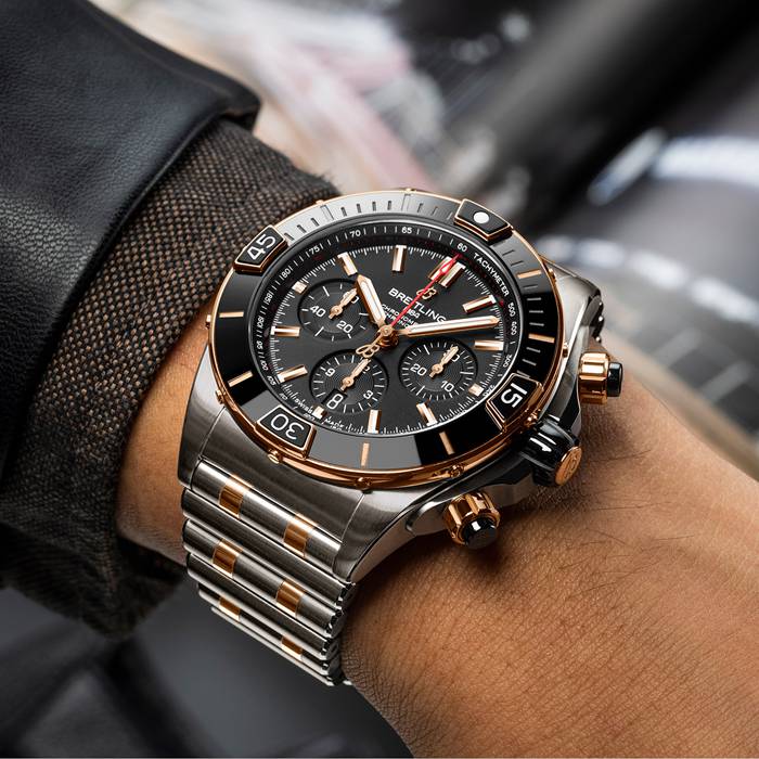 Breitling Super Chronomat B01 44 ur i rustfrit stål og 18k rødguld UB0136251B1U1 - Billede 5