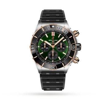 Breitling Super Chronomat B01 44 ur i rustfrit stål og 18k rødguld med gummirem UB0136251L1S1