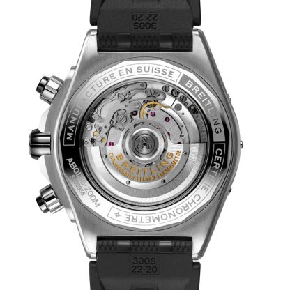 Breitling Super Chronomat B01 44 ur med gummirem i rustfrit stål AB0136251B1S1 - Billede 2