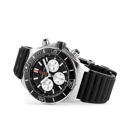 Breitling Super Chronomat B01 44 ur med gummirem i rustfrit stål AB0136251B1S1 - Billede 3