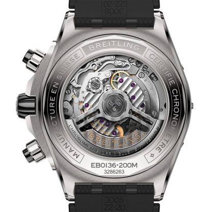 Breitling Super Chronomat B01 44mm herreur grå gummi EB0136251M1S1 - Billede 2