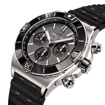 Breitling Super Chronomat B01 44mm herreur grå gummi EB0136251M1S1 - Billede 3