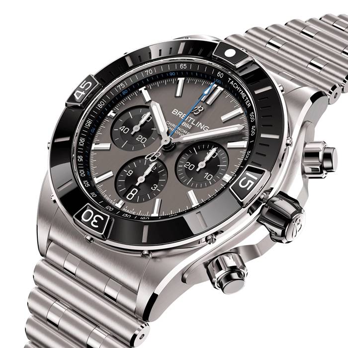 Breitling Super Chronomat B01 44mm herreur grå titanium EB0136251M1E1 - Billede 3