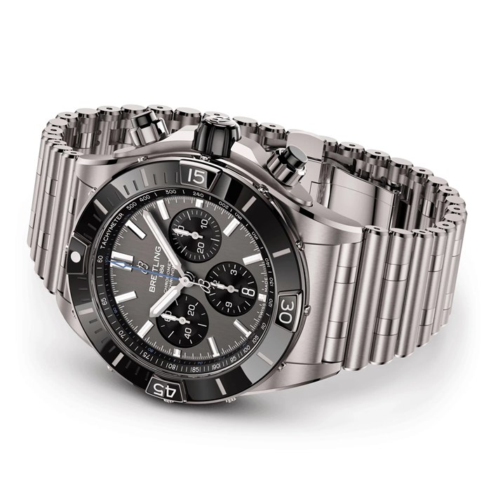 Breitling Super Chronomat B01 44mm herreur grå titanium EB0136251M1E1 - Billede 4