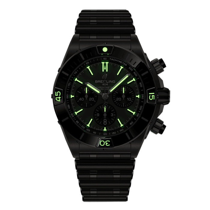 Breitling Super Chronomat B01 44mm herreur grå titanium EB0136251M1E1 - Billede 5