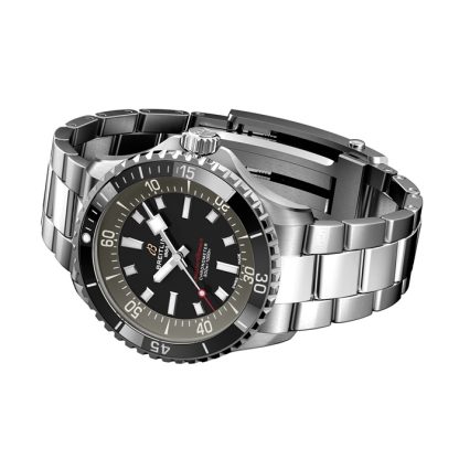 Breitling Superocean 42 mm UK Edition herreur grå rustfrit stål A173757A1B1A1 - Billede 3