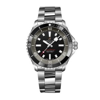 Breitling Superocean 42 mm UK Edition herreur grå rustfrit stål A173757A1B1A1