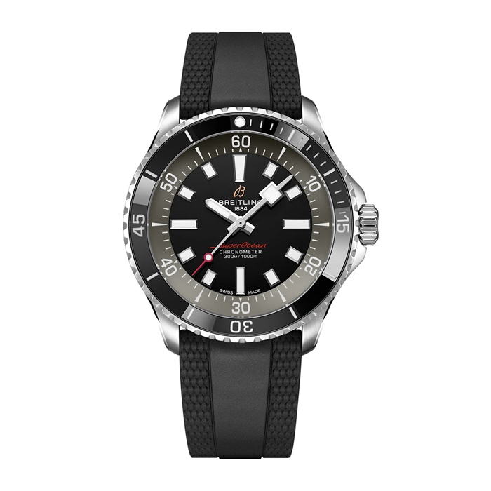 Breitling Superocean 42mm UK Edition herreur grå gummi A173757A1B1S1