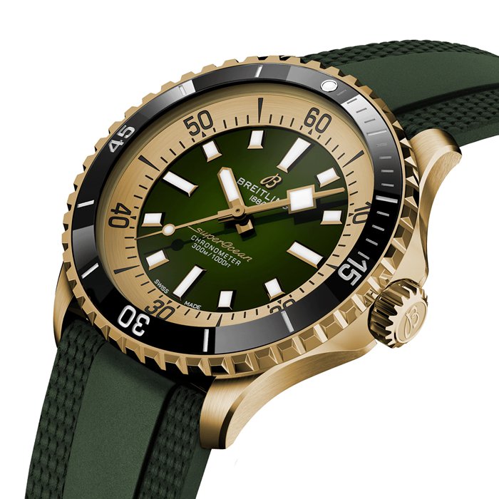 Breitling Superocean Automatic 42 Bronze Rubber Strap Watch N17375201L1S1 - Billede 2