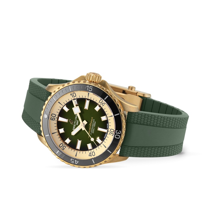 Breitling Superocean Automatic 42 Bronze Rubber Strap Watch N17375201L1S1 - Billede 3