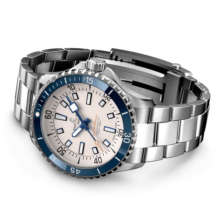Breitling Superocean Automatic 42 ur i rustfrit stål A17375E71G1A1 - Billede 4