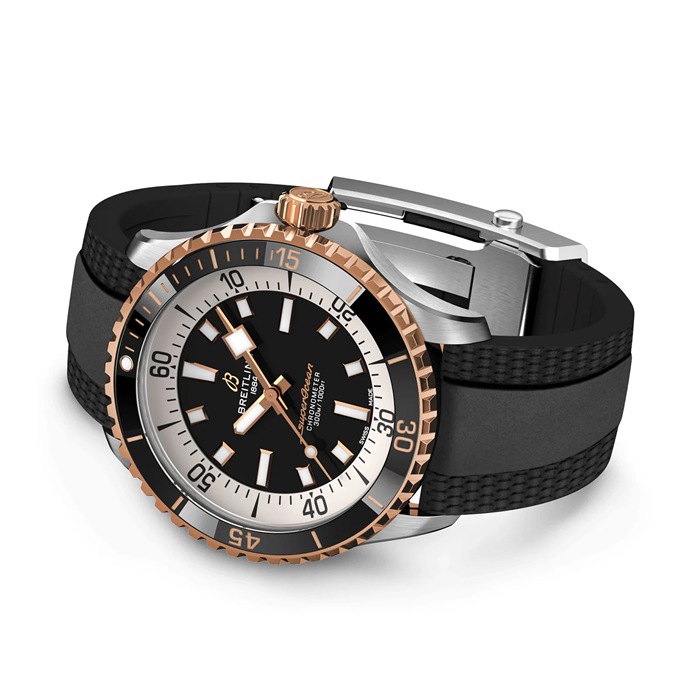 Breitling Superocean Automatic 42 ur i rustfrit stål og 18k rødguld U17375211B1S1 - Billede 3