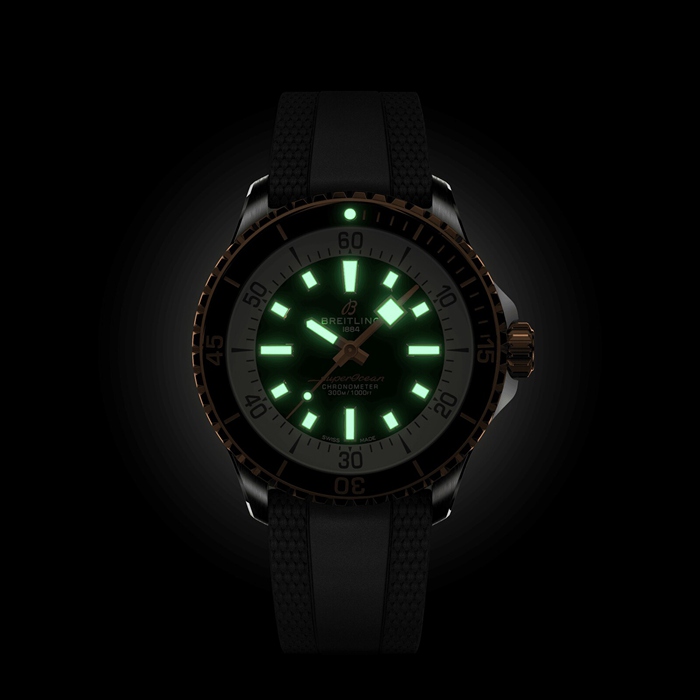 Breitling Superocean Automatic 42 ur i rustfrit stål og 18k rødguld U17375211B1S1 - Billede 5