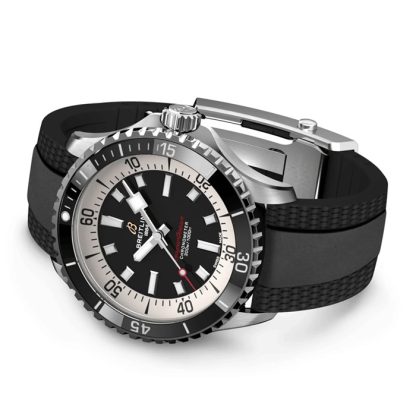 Breitling Superocean Automatic 42 ur med gummirem i rustfrit stål A17375211B1S1 - Billede 4