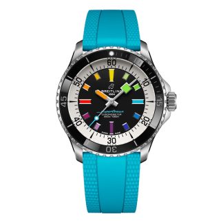 Breitling Superocean Automatic 42mm herreur blå gummi A17375211B2S1