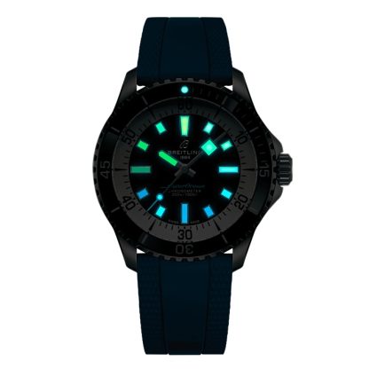 Breitling Superocean Automatic 42mm herreur blå gummi A17375211B2S1 - Billede 5