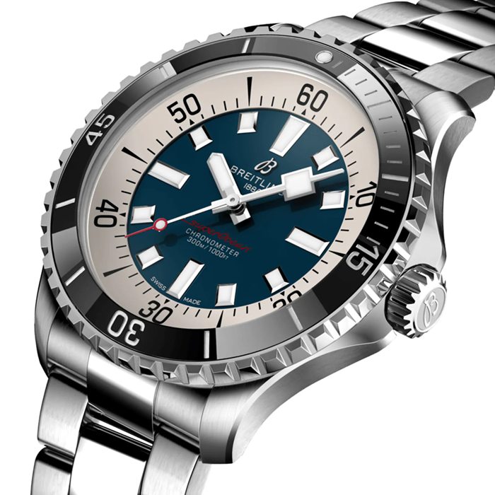 Breitling Superocean Automatic 44 Stainless Steel Blue Watch A17376211C1A1 - Billede 3