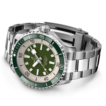 Breitling Superocean Automatic 44 Stainless Steel Green Watch A17376A31L1A1 - Billede 4