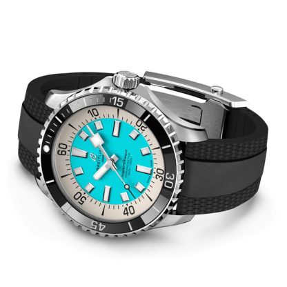 Breitling Superocean Automatic 44 ur med gummirem i rustfrit stål A17376211L2S1 - Billede 4
