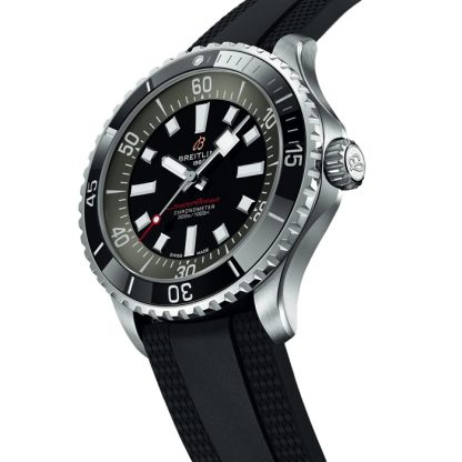 Breitling Superocean Automatic 44mm UK Edition herreur sort gummi A173765A1B1S1 - Billede 2