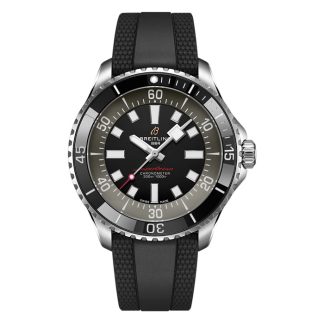 Breitling Superocean Automatic 44mm UK Edition herreur sort gummi A173765A1B1S1