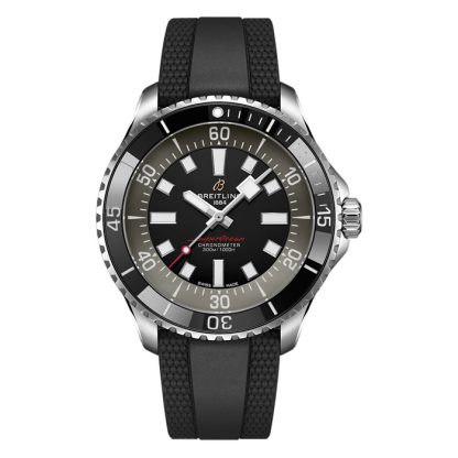 Breitling Superocean Automatic 44mm UK Edition herreur sort gummi A173765A1B1S1