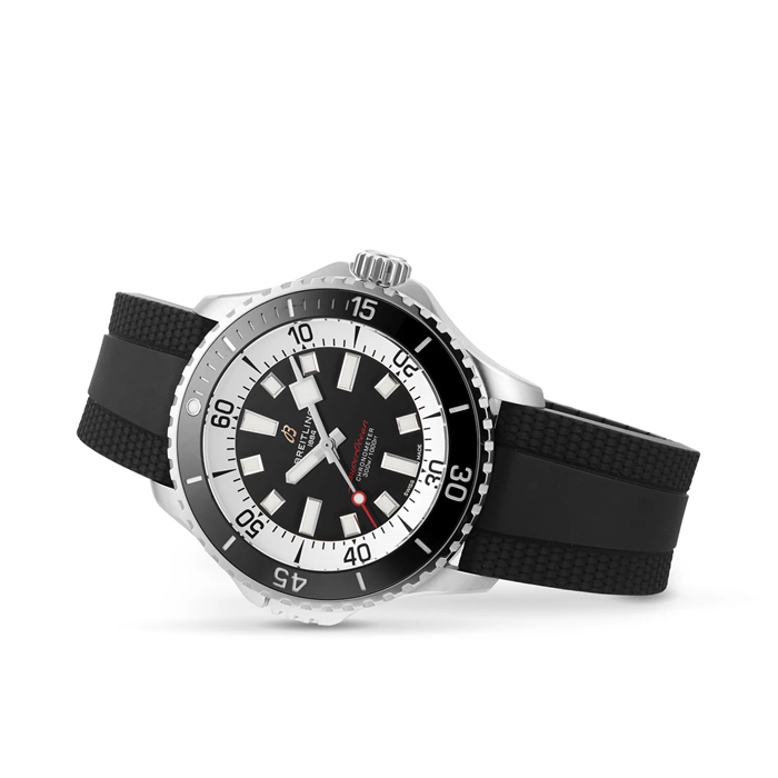 Breitling Superocean Automatic 46 ur med gummirem i rustfrit stål A17378211B1S1 - Billede 3