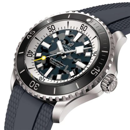 Breitling Superocean Automatic Super Diver 46 mm herreur sort gummi E10379351B1S1 - Billede 2