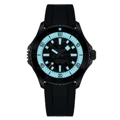 Breitling Superocean Automatic Super Diver 46 mm herreur sort gummi E10379351B1S1 - Billede 5