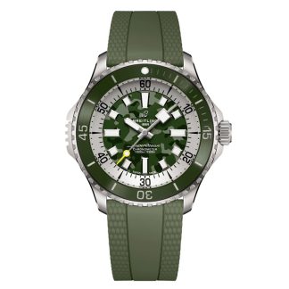 Breitling Superocean Automatic Super Diver 46mm herreur grøn gummi E10379D31L1S1