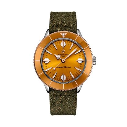 Breitling Superocean Heritage '57 Highlands Capsule 38 mm herreur gul 2 remme U10340281I1A1 - Billede 3