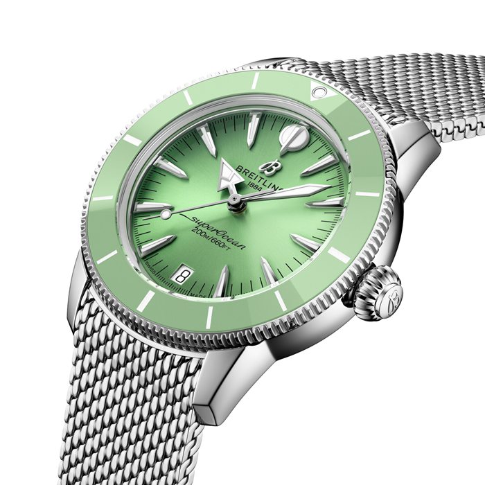 Breitling Superocean Heritage Automatic 36mm Unisex Watch Green A10390361L1A1 - Billede 3