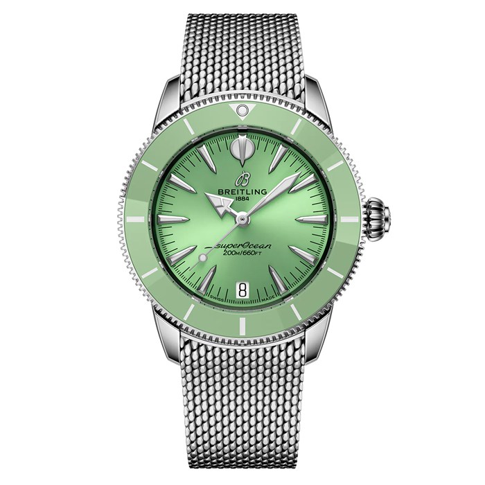 Breitling Superocean Heritage Automatic 36mm Unisex Watch Green A10390361L1A1