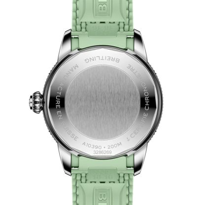 Breitling Superocean Heritage Automatic 36mm Unisex-ur Grønt gummi A10390361L1S1 - Billede 2