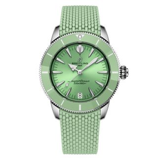 Breitling Superocean Heritage Automatic 36mm Unisex-ur Grønt gummi A10390361L1S1