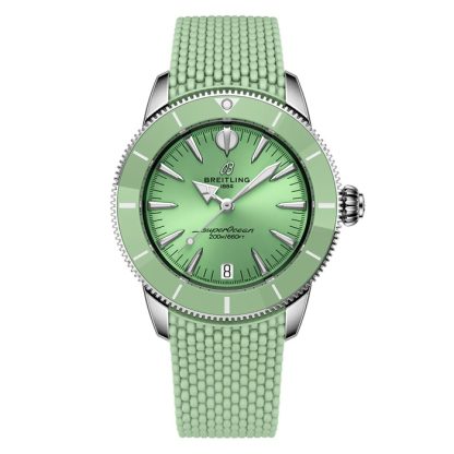 Breitling Superocean Heritage Automatic 36mm Unisex-ur Grønt gummi A10390361L1S1
