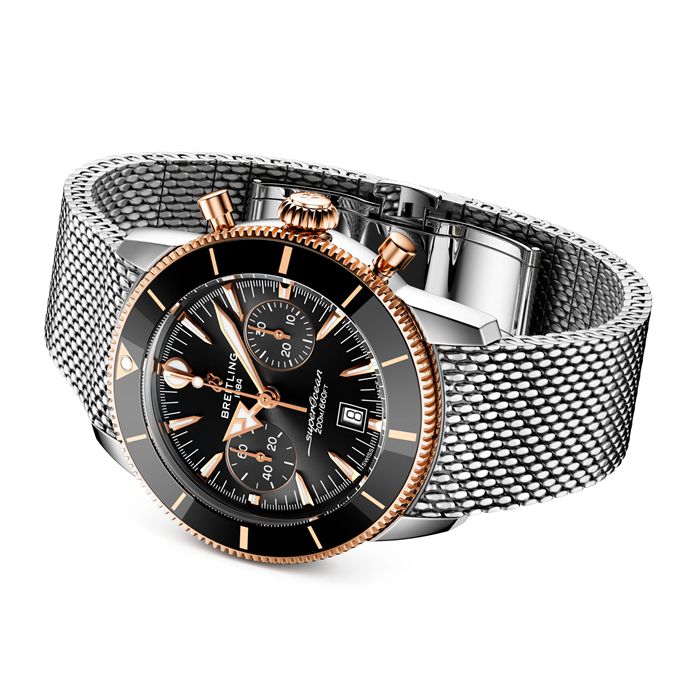 Breitling Superocean Heritage B01 Chronograph 42mm Herreur Sort UB0156H11B1A1 - Billede 4
