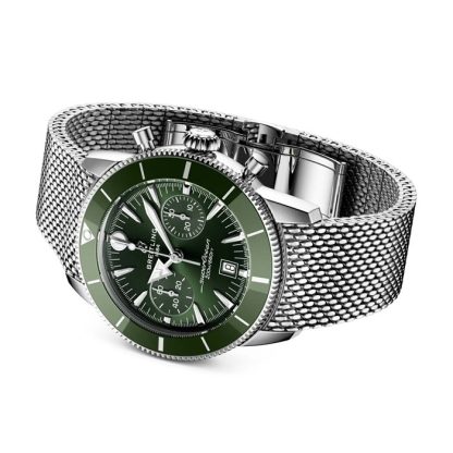 Breitling Superocean Heritage B01 Chronograph 42mm herreur Grøn AB0156361L1A1 - Billede 4