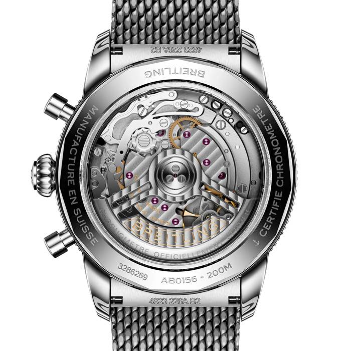 Breitling Superocean Heritage B01 Chronograph 42mm herreur blå AB0156161C1A1 - Billede 2