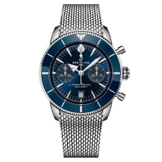 Breitling Superocean Heritage B01 Chronograph 42mm herreur blå AB0156161C1A1