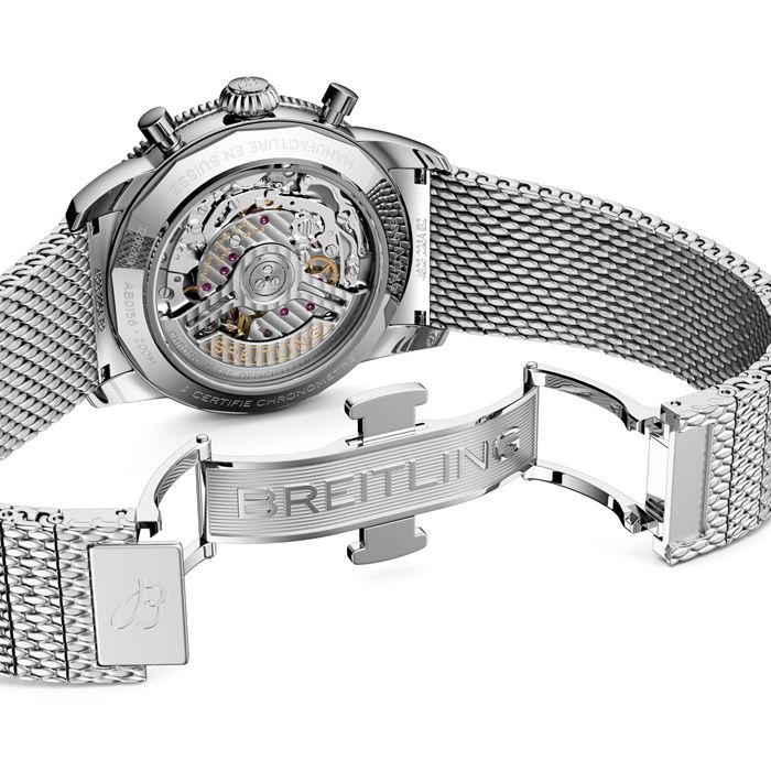 Breitling Superocean Heritage B01 Chronograph 42mm herreur blå AB0156161C1A1 - Billede 5