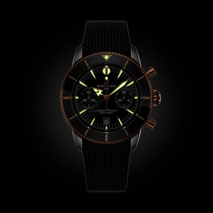 Breitling Superocean Heritage B01 Chronograph 42mm herreur sort gummi UB0156H11B1S1 - Billede 5