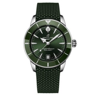 Breitling Superocean Heritage B31 Automatic 40mm herreur grøn gummi AB3110361L1S1