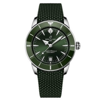 Breitling Superocean Heritage B31 Automatic 42mm herreur grøn gummi AB3111361L1S1